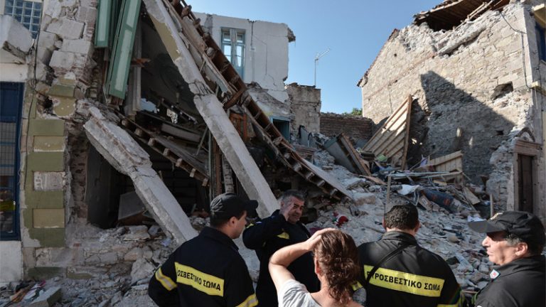 €1,3 εκατ. στη Λέσβο για την αποκατάσταση των ζημιών του σεισμού