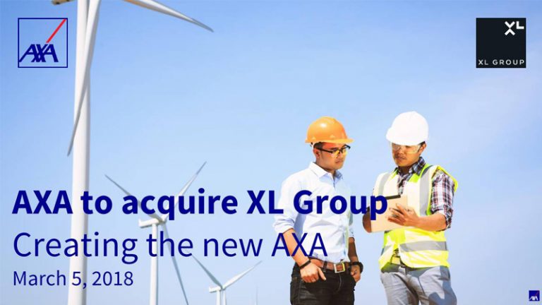 Ο όμιλος ΑΧΑ εξαγόρασε την XL Group Ltd  έναντι τιμήματος €12,4δις